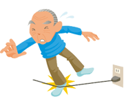 転びやすくなる